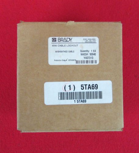 New Brady Mini Cable Lockout W/Sheathed Cable 50940 #U4