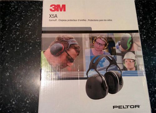 3M Pelter X-Series Over The Head Earmuffs X5A Black NRR31 dB One Size