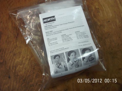 Honeywell north 7902 emergency escape mouthpiece respirator sealed package for sale