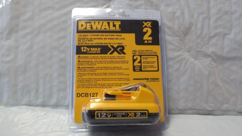 Dewalt dcb127 12v max lithium ion battery pack 2.0 ah - genuine - brand new for sale