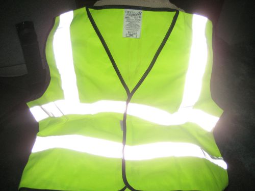 LIME GREEN SAFETY VEST - 4XL