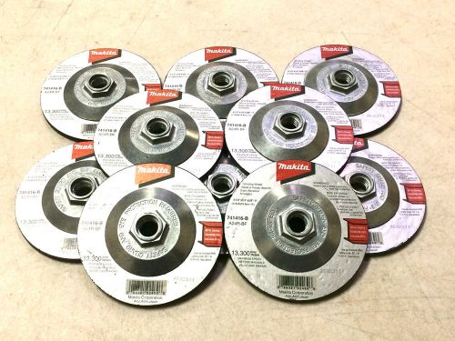 10 makita 4-1/2&#034; grinding wheels metal cutting with hub makita 741416-b-10 for sale