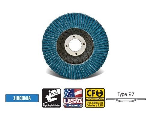 Cgw camel - flap discs z-poly economy  4-1/2&#034; x 7/8&#034;  60-grit - qty 10 - 41704 for sale