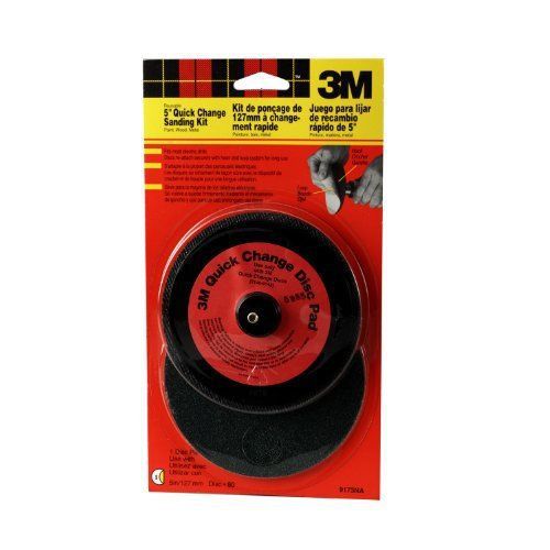 3M Hookit 9173NA 5-Inch Reusable Disc Sander Kit, 1-pack New