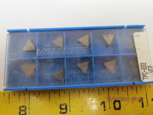 Valenite TPC-222 Carbide Insert Grade VC2 Box of 10pcs