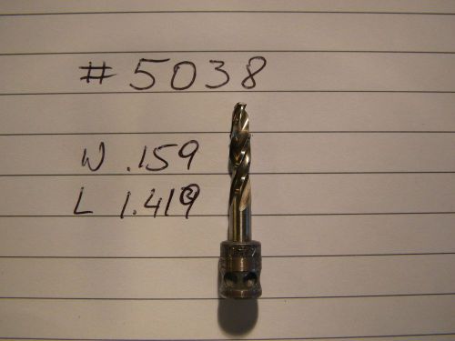 2 new drill bits #5038 .159 hsco hss cobalt aircraft tools guhring made in usa for sale