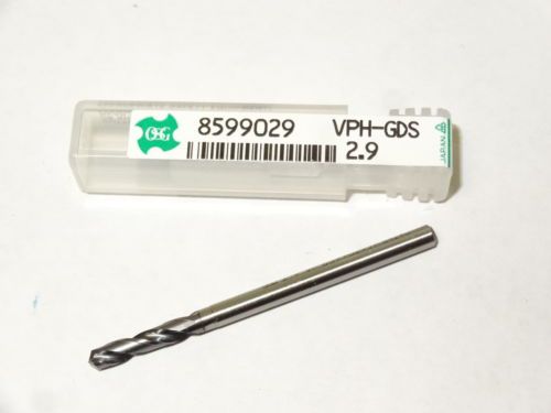 New osg 2.9mm 2fl vph-gds screw machine length twist drill tialn coated 8599029 for sale
