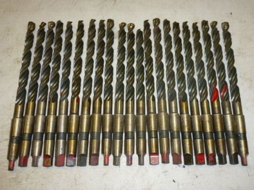 LOT of (21) COUNTERBORE STEP DRILL BITS, .547&#034; x .5750&#034;, 2MT TAPER SHANK