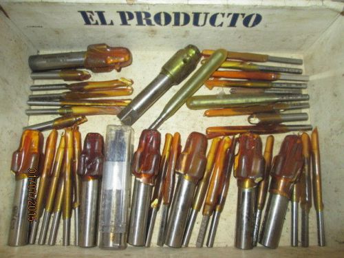 Machinist tools lathe mill lot of new unused end cutters mills drills bits etc a for sale