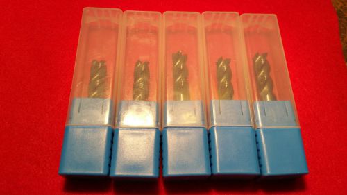 5 PCS 3/8&#034; ENDMILLS ROUGHER 4 FLUTE TIALN COATED CARBIDE END MILL