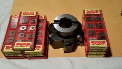 sandvik flycutter 980-220242r/12681-1 with inserts package deal
