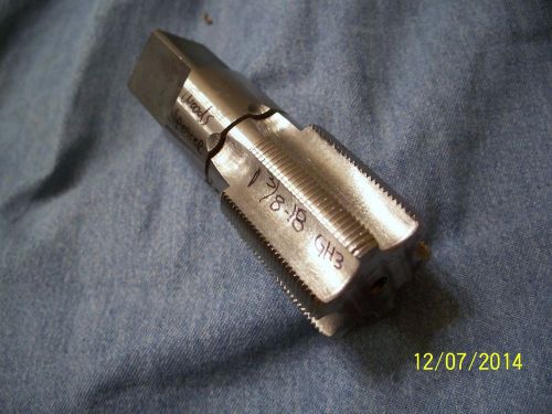 Wood spencer  1 3/8 - 18 special break off grind hss tap machinist tools for sale