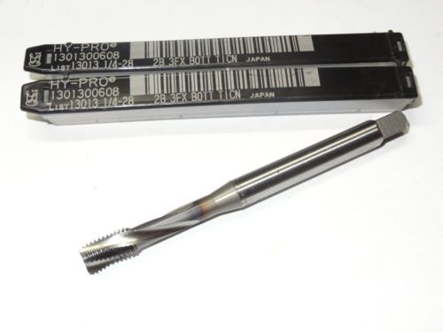 New osg 1/4-28 unf 2b 3fl bottoming hsse spiral point flute tap ticn 1301300608 for sale