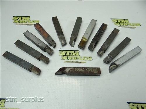 LOT OF 12 CARBOLOYCARBIDE TIPPED TOOL BITS 1/2&#034;
