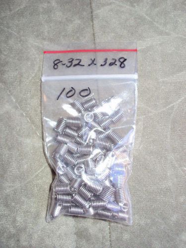 8-32 x .328 stainless heli-coils quantity of 100 w/ drill and tap for sale