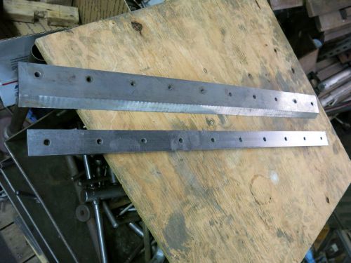 Diacro 24&#034; shear blades- for cutting rubber or soft materials for sale