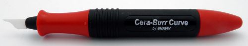 1pc CeraMix Curve Ceramic Blade Tool w/Red Burr Handle f/Plastics Shaviv #90113