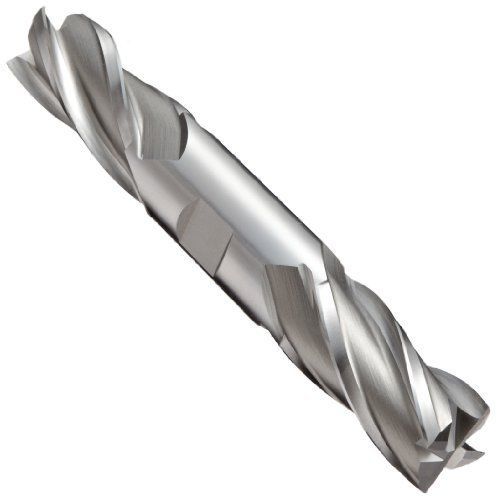 YG-1 E2053 Cobalt Steel Square Nose End Mill, Double End, Weldon Shank, Uncoate.