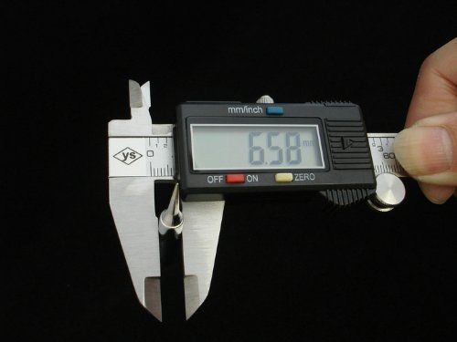 Bear Motion Stanless Steel 6-Inch Digital Caliper with Large LCD Screen and Inst