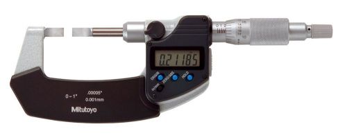 Mitutoyo 422-330 LCD Blade Micrometer, Ratchet Stop, 0-1&#034;/0-25.4mm Range