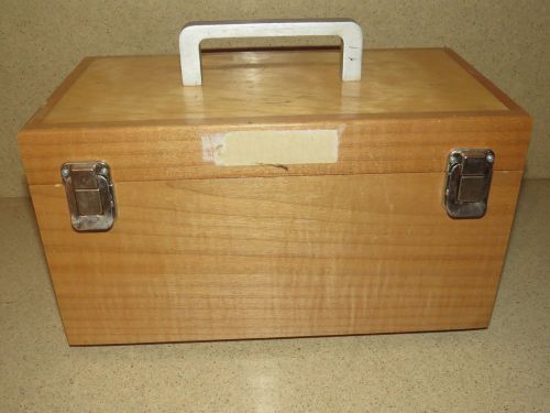 ++ EQUIPMENT  WOOD CASE ONLY-  13&#034; X 7&#034; X 7&#034; -cc