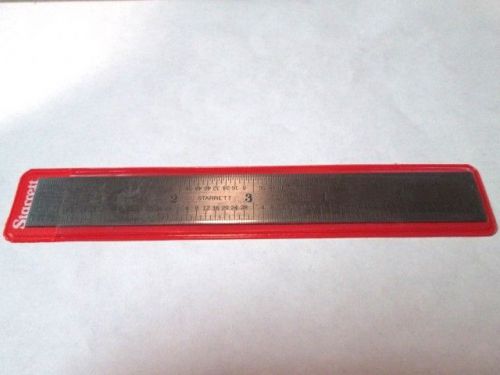 Starrett 52645 604r-6 spring tempered steel rule inch graduations new for sale