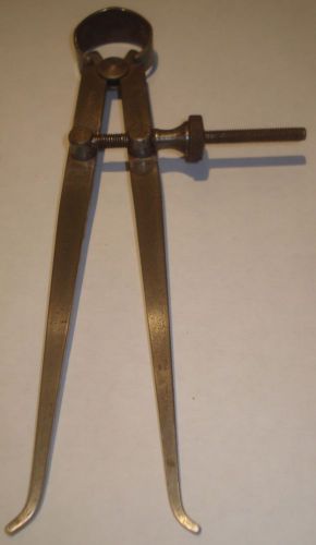 VINTAGE UNION TOOL SPRING-TYPE INSIDE CALIPER 6 INCH SOLID NUT AMERICAN MADE