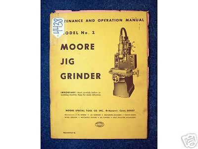 Moore Manual Model No. 2 Jig Grinder (Inv.11319)