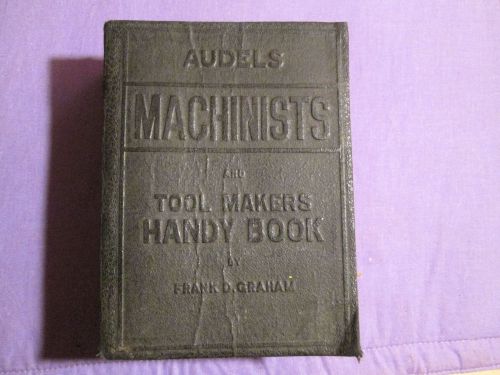 Audels Machinists and Tool Makers Handy Book 1941 Leather bound Collectible