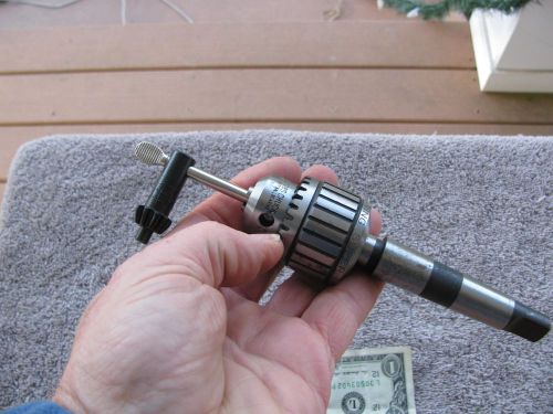 Jacobs 8 1/2  0-1/4 super bearing drill chuck # 2 MT # 2 JT Jacobs arbor tool