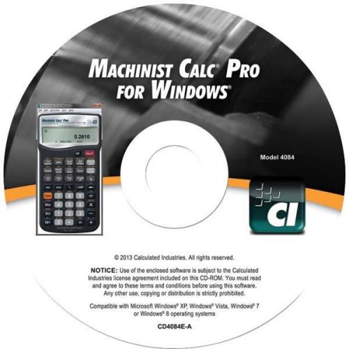 Machinist calc pro - cd version for windows- calculated industries for sale