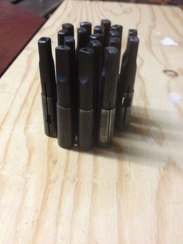 LOT OF 18 METRIC #1 MORSE TAPER COLLETS