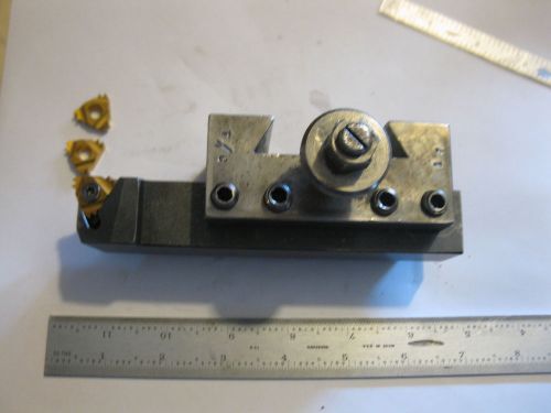 t/c cxa toolholder with a  threader.1&#034;square shank.with 3 new inserts.