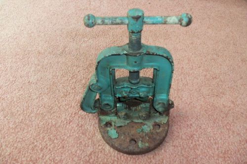 Vintage erie ooh2 pipemaster bench yoke 3-jaw pipe vise for sale