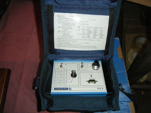 KROHNE ALTOMETER GS8 SIGNAL CONVERTER?? TEST METER WITH CASE AND CORDS