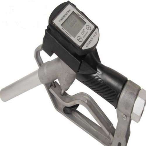 Turbine measuring gasoline diesel petrol oil nozzle gun digital fuel flow meter for sale