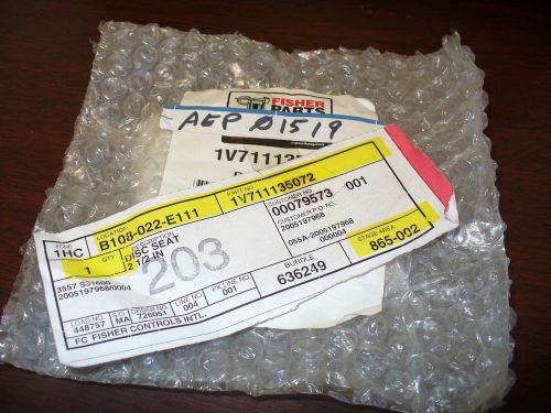 Fisher (Emerson) parts. Disc Seat. 1V711135072