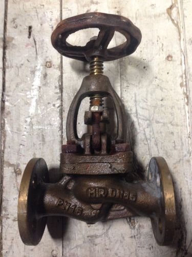 5/8&#034; powell ? brass flanged gate valve dn15 pn16 mr flange for sale