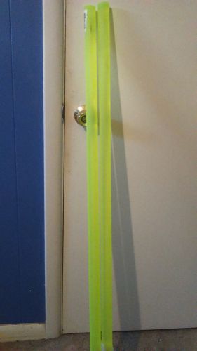 Two beautiful fluorescent green cast acrylic rods duck call making for sale