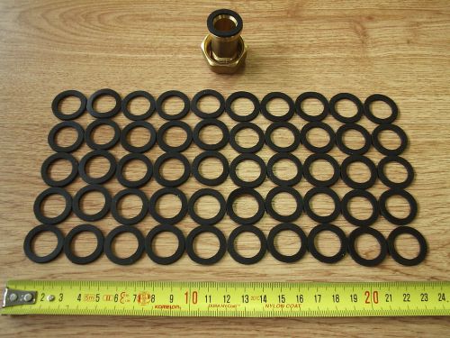 50 pcs. x gasket for water meters 3/4&#034; id 16mm x od 24mm x 2mm thk for sale