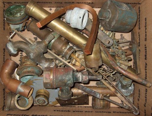 13 pounds brass copper scrap Machinist steampunk metals art project