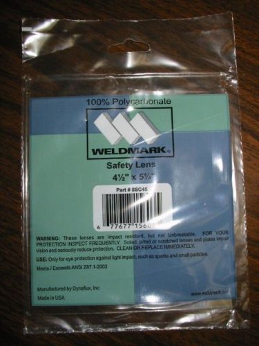 CLEAR  4-1/2&#034;  x 5-1/4&#034; SAFETY/COVER PLATE LENS for welding helmets - QTY 5