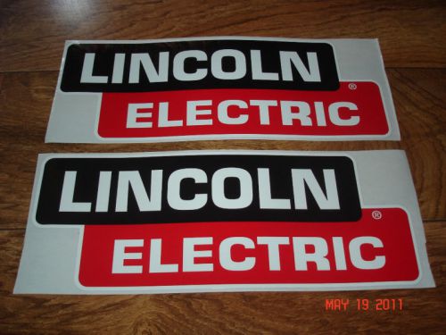 Genuine 14 x 4.75 lincoln electric welder replacement decals for sale