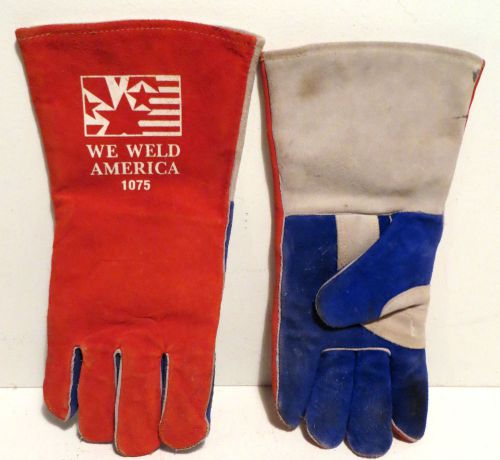 Tilman we weld america 1075 large stick welding gloves~premium cowhide for sale