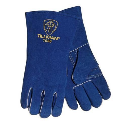 Tillman 1080 14&#034; Premium Split Cowhide Lined Welding Gloves, Large