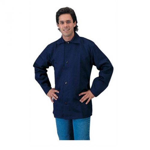Tillman 6230B 30&#034; 9 oz. Navy Blue FR Cotton Welding Jacket, X-Large