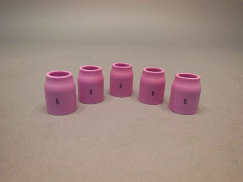 #8 53n61s tig welding gas lens alumina cups nozzle 5pk for sale