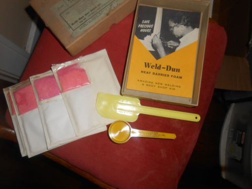 WELD-DUN HEAT SHIELD KIT ACETO CHEMICO CO. VINTAGE HEAT BARRIER FOAM