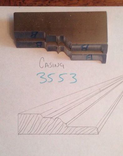 Lot 3553 Casing Moulding Weinig / WKW Corrugated Knives Shaper Moulder