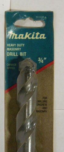 Makita Carbide Tipped Drill Bit 3/4&#034; Masonry  Part No. 711127-A